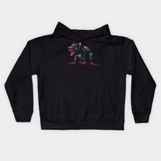 Pixelated Tasmanian Devil Artistry Kids Hoodie